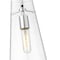 Z-Lite Kira Pendant, 1-Light, 6.5 In.W x 13 In.H, Chrome /Clear 7508P-ROD-CH - alternate 2